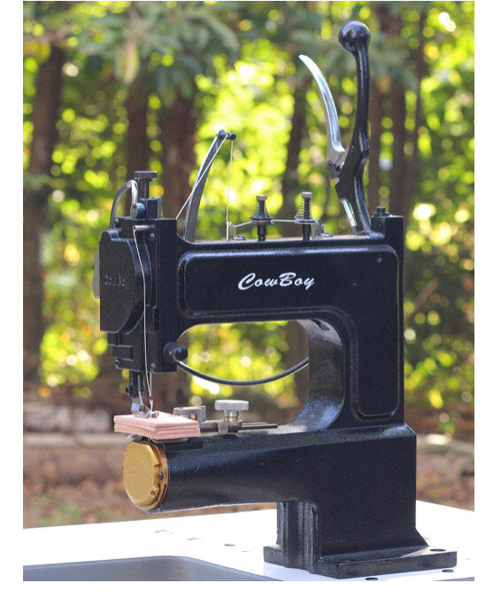 Cowboy OUTLAW Hand Operated Leather Sewing Machine Brodbeck Ironworks